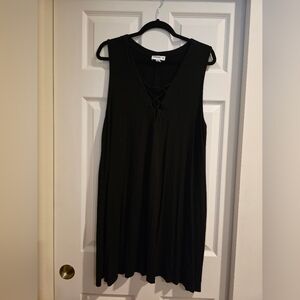 Swimsuits For ALLBlack Sleeveless Dress with V-Neck